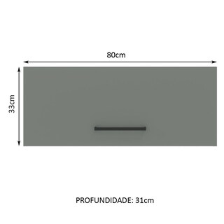 Foto 3 | Foto 3 | Alacena Gabinete Superior Cocina Madesa Agata 80cm Mg