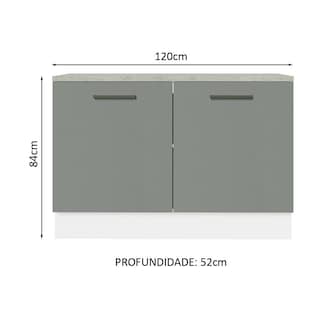 Foto 3 | Foto 3 | Gabinete Bajo Cocina Madesa Agata Con Encimera 120cm Bg