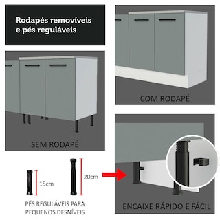 Foto 7 | Foto 7 | Gabinete Bajo Cocina Madesa Agata Con Encimera 120cm Bg