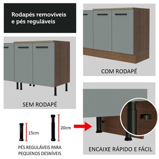 Foto 7 | Foto 7 | Gabinete Bajo Cocina Madesa Agata Con Encimera 120cm Mg