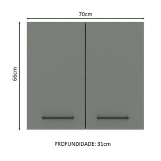 Foto 2 | Foto 2 | Alacena Gabinete Superior Cocina Madesa Agata 70cm Bg