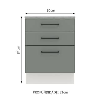Foto 2 | Foto 2 | Gabinete Bajo Cocina Madesa Agata 60cm Con Encimera Bg