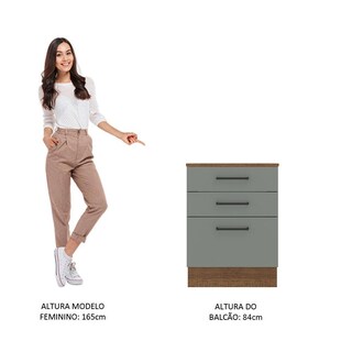 Foto 4 | Foto 4 | Gabinete Bajo Cocina Madesa Agata 60cm Con Encimera Mg