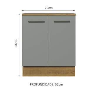 Foto 2 | Foto 2 | Gabinete Bajo Cocina Madesa Agata 70cm Con Encimera Mg