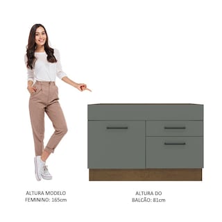 Foto 5 | Foto 5 | Gabinete Bajo Cocina Madesa Agata 120cm Sin Encimera Mg 10
