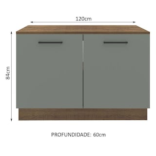 Foto 2 | Foto 2 | Gabinete Bajo Cocina Madesa Agata 120cm Con Encimera Mg 02