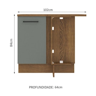 Foto 2 | Foto 2 | Gabinete Bajo Cocina Madesa Agata 60cm Con Encimera Mg 04