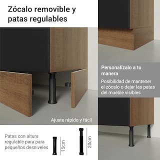 Foto 7 | Foto 7 | Gabinete Bajo Cocina Madesa Glamy 120cm Con Tarja Mn 01