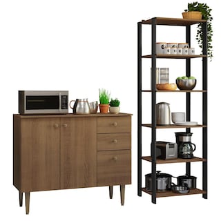 Foto 1 | Foto 1 | Kit Gabinete Bajo Bufetera Y Despensero De Cocina Madesa Mm