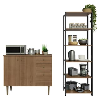 Foto 5 | Foto 5 | Kit Gabinete Bajo Bufetera Y Despensero De Cocina Madesa Mm