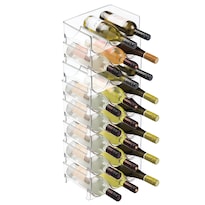 Botellero Mdesign  Apilable  Plástico  Para 24 Botellas - Venta Internacional.