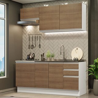 Foto 2 | Foto 2 | Cocina Integral Madesa GRGL1800119B color Marrón + Fregadero de Acero