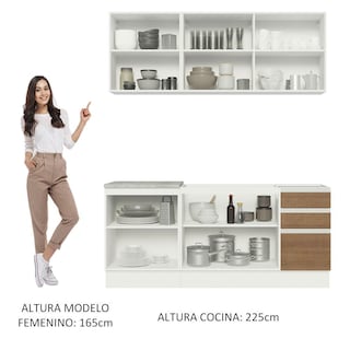 Foto 5 | Foto 5 | Cocina Integral Madesa Glamy Sin Mesón de Acero 180 cm