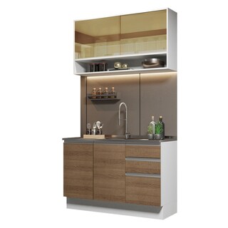 Foto 1 | Foto 1 | Cocina Integral Compacta Madesa Glamy 2 Piezas 120 cm