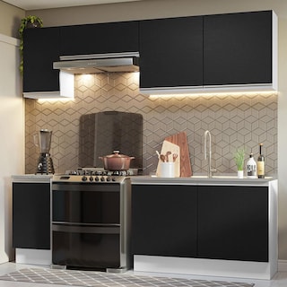 Foto 2 | Foto 2 | Armario de Cocina Completo Glamy Madesa GRGL24001073 color Negro