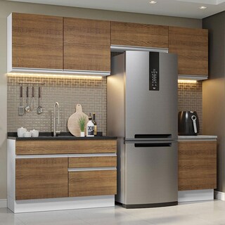 Foto 2 | Foto 2 | Armario de Cocina Completo Glamy Madesa GRGL2600059B color Marrón