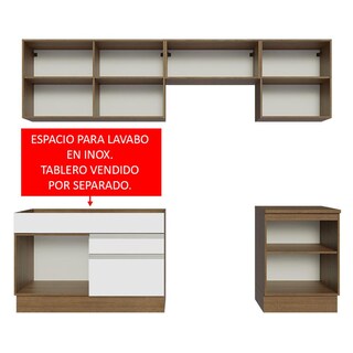 Foto 5 | Foto 5 | Armario de Cocina Completo Glamy Madesa GRGL2600046E color Blanco