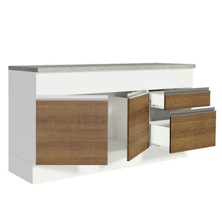 Foto 1 | Foto 1 | Mueble de Cocina Madesa Glamy 150 cm Mostrador para Fregadero con Encimera