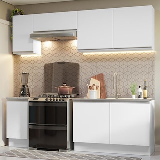 Foto 2 | Foto 2 | Cocina Integral Madesa GRGL24001009 color Blanco 5 Piezas