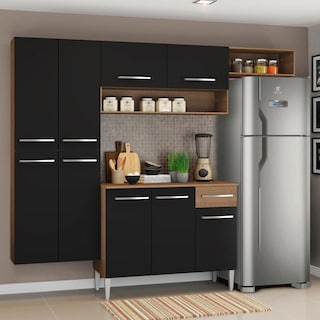 Foto 2 | Foto 2 | Armario Cocina Completo 229cm Emilly Fit Madesa 03 Negro