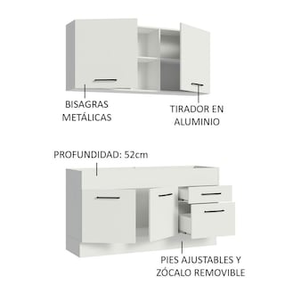 Foto 4 | Foto 4 | Mueble de Cocina Compacto 150 cm Agata Madesa 02