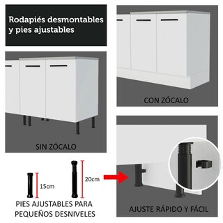 Foto 8 | Foto 8 | Mueble de Cocina Integral 270 cm Agata Madesa 07 Blanco