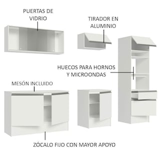 Foto 4 | Foto 4 | Cocina Integral Madesa color Blanco