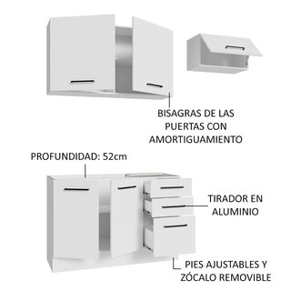 Foto 4 | Foto 4 | Mueble de Cocina Compacto 180 cm Agata Madesa 09