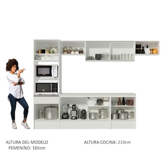 Foto 6 | Foto 6 | Cocina Integral Madesa Blanca de 300 cm
