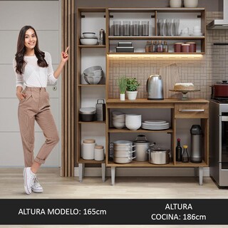 Foto 5 | Foto 5 | Mueble de Cocina Compacta 137 cm Emilly Madesa 09