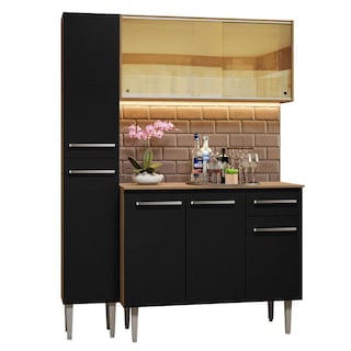 Foto 1 | Foto 1 | Cocina Integral Madesa Negro de 137 Cm