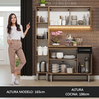 Foto 6 | Foto 6 | Cocina Integral Madesa Negro de 137 Cm