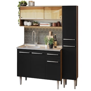 Foto 3 | Foto 3 | Cocina Integral Madesa Negro de 137 Cm