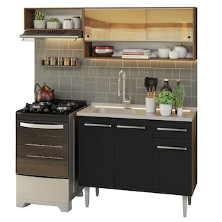 Foto 1 | Foto 1 | Cocina Integral Madesa Negro de 165 Cm