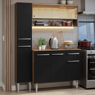Foto 2 | Foto 2 | Mueble de Cocina Compacta Madesa 3 Piezas 137 cm sin Mesón de Acero