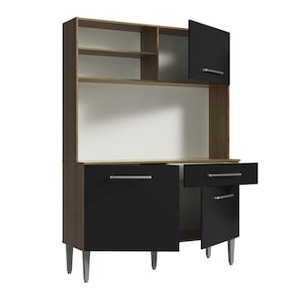 Foto 5 | Foto 5 | Mueble de Cocina Madesa Compacto 120 cm Marrón y Negro Life