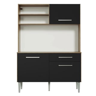 Foto 7 | Foto 7 | Mueble de Cocina Madesa Compacto 120 cm Marrón y Negro Life