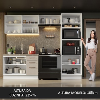 Foto 5 | Foto 5 | Cocina Integral Madesa Ágata Blanco con Crema