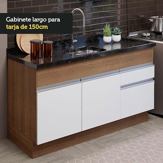 Foto 6 | Foto 6 | Cocina Integral Madesa Glamy 02 Marrón y Blanco