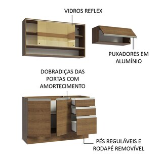 Foto 4 | Foto 4 | Cocina Integral Madesa Glamy Marrón 200 cm