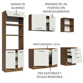 Foto 4 | Foto 4 | Cocina Integral 250 cm Agata Madesa 01 Marrón