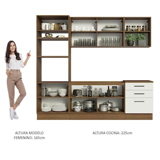 Foto 5 | Foto 5 | Cocina Integral 250 cm Agata Madesa 01 Marrón
