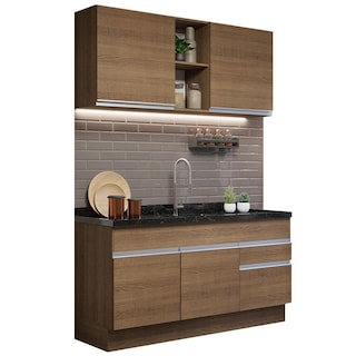 Foto 1 | Foto 1 | Cocina Integral Madesa Glamy Marrón 120 Cm