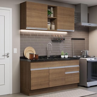 Foto 2 | Foto 2 | Cocina Integral Madesa Glamy Marrón 120 Cm