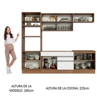 Foto 5 | Foto 5 | Cocina Integral Madesa Glamy Marrón con Blanco