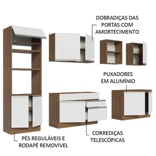 Foto 4 | Foto 4 | Cocina Integral Madesa Glamy Blanca de 310 Cm