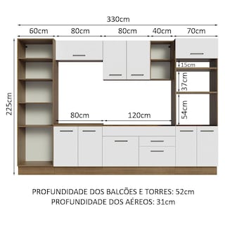 Foto 3 | Foto 3 | Cocina Integral 330 cm Agata Madesa 02 Marrón