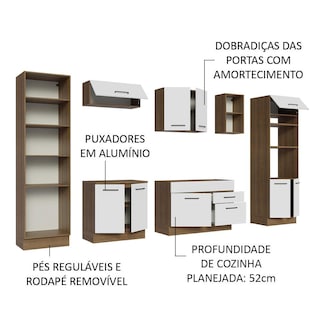 Foto 4 | Foto 4 | Cocina Integral 330 cm Agata Madesa 02 Marrón
