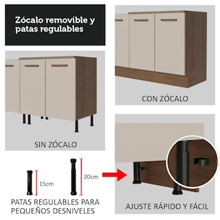 Foto 8 | Foto 8 | Cocina Integral Madesa Agata Beige 270 Cm