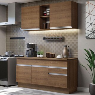 Foto 2 | Foto 2 | Cocina Integral Madesa Glamy Marrón de 150 Cm